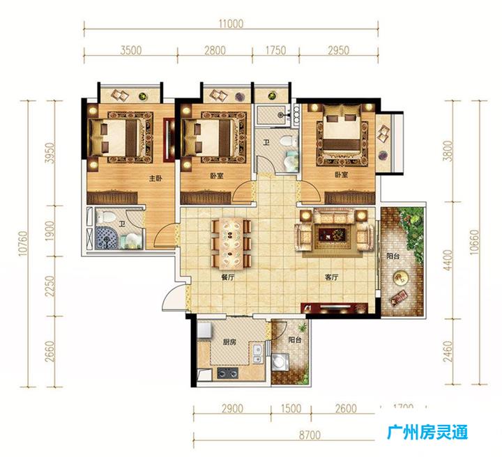 加富花园--建面 118.00㎡;